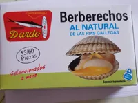 Berberechos al natural de las rias gallegas