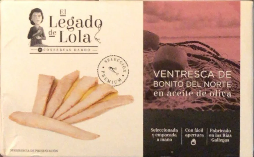 Ventresca de bonito del norte en aceite de oliva