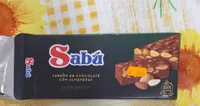 turron de chocolate con almendras