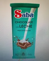 Tableta chocolate con leche Sabú sin gluten