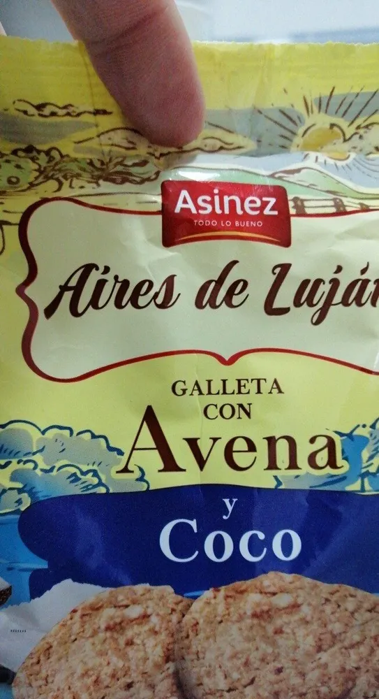 Galleta con avena y coco