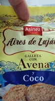 Galleta con avena y coco
