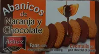 Abanicos de naranja y chocolate