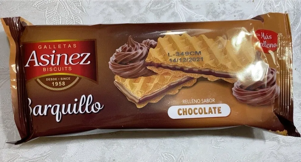 Barquillo chocolate