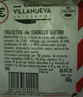 Taquitos chorizo extra