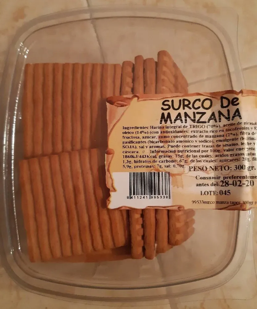 Galletas Surco de Manzana