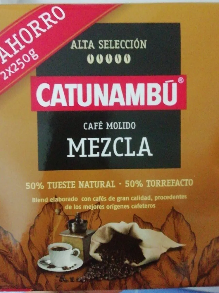 Café molido Mezcla 50% tueste natural 50% torrefacto