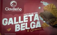 Chocolate con leche galleta belga