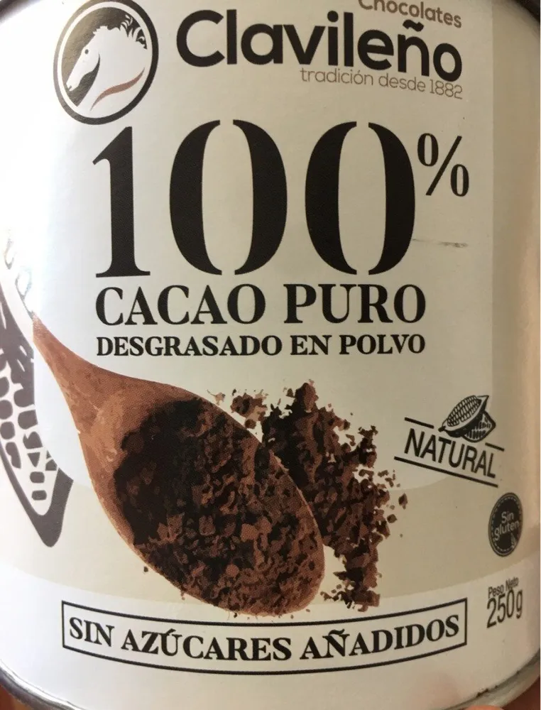 Cacao puro 100% desgrasado en polvo