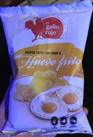 Patatas fritas con sabor a huevo frito