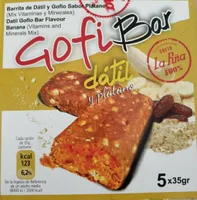 Gofibar dátil y plátano