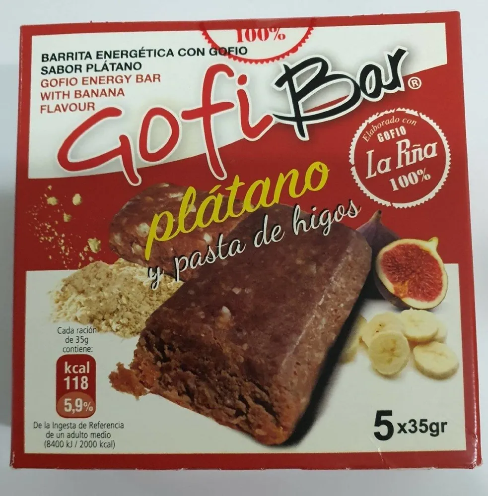 gofibar plátano y pasta de higos