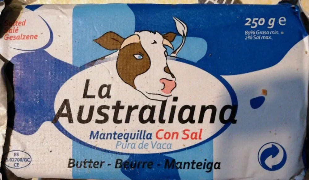 Mantequilla con sal
