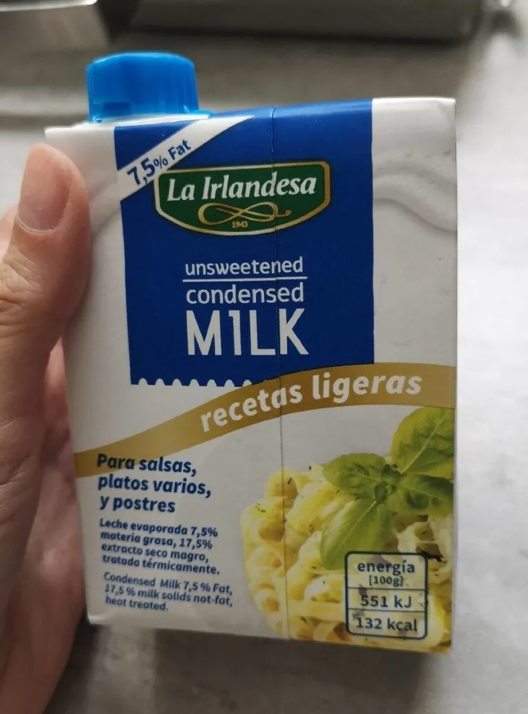 Leche evaporada