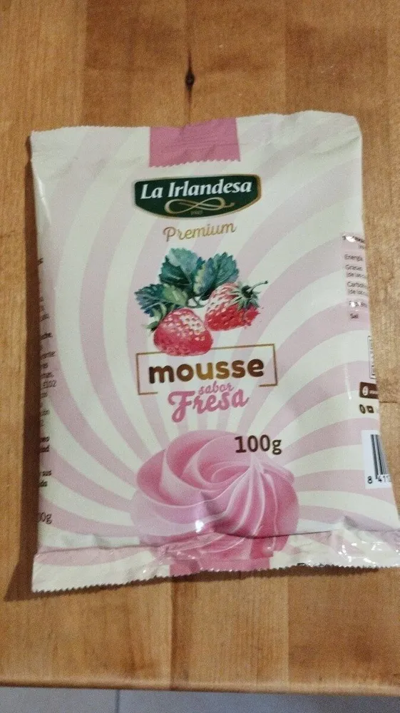 Mousse sabor fresa