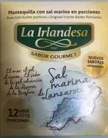 Mantequilla con sal marina en porciones