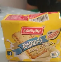 Galletas tostadas con crema de limón
