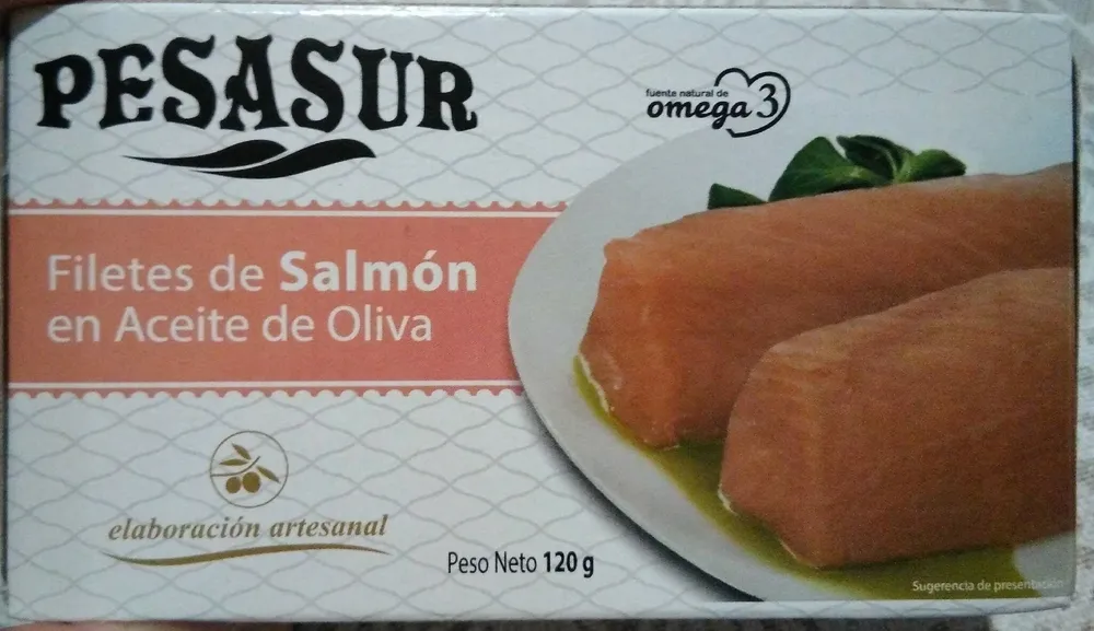 Filetes de salmón en aceite de oliva