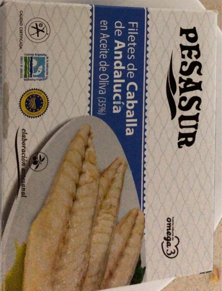 Filetes de caballa de Andalucia en aceite de oliva