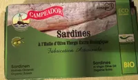 Sardines à l'huile d'olive vierge extra biologique