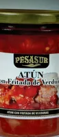 Atún con fritada de verduras