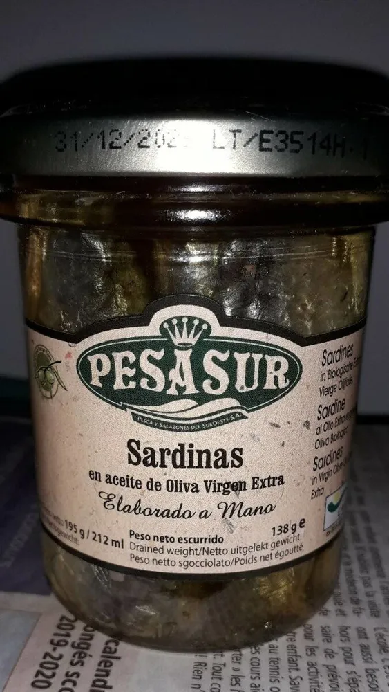 Sardines à l'huile d'olive extra vierge