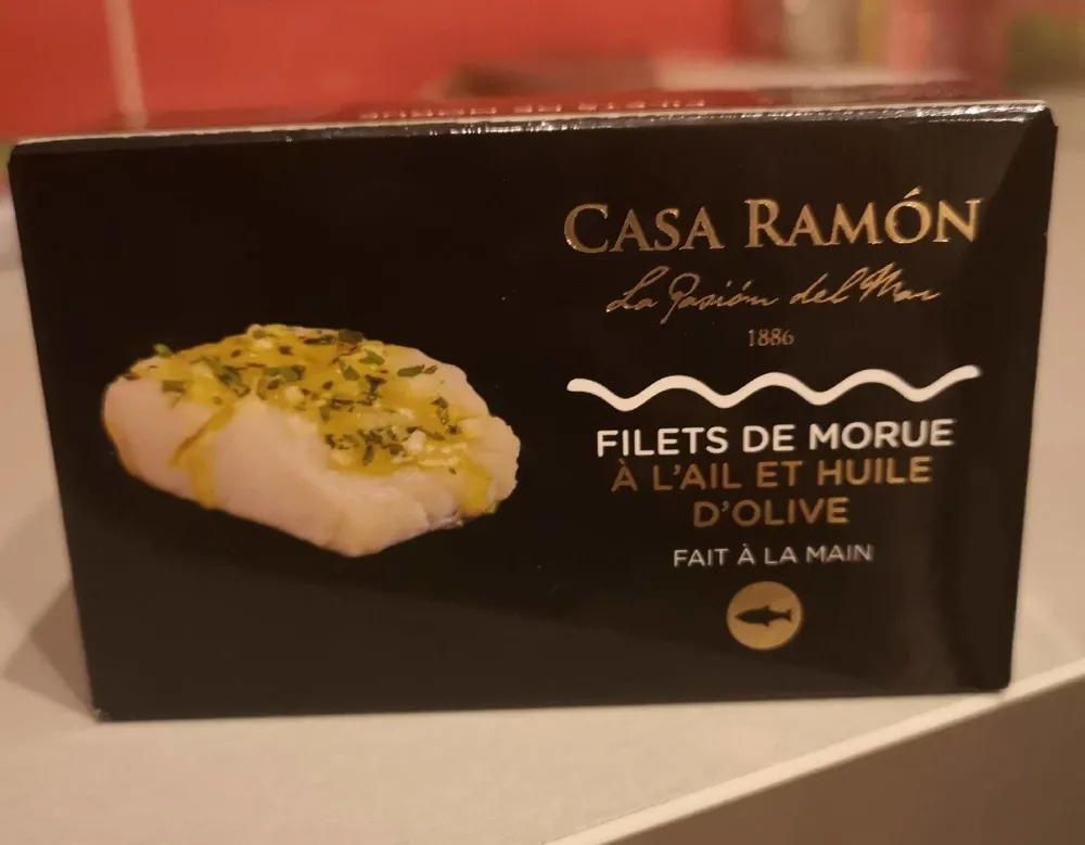 Filet de morue à l'ail et l'huile d'olive