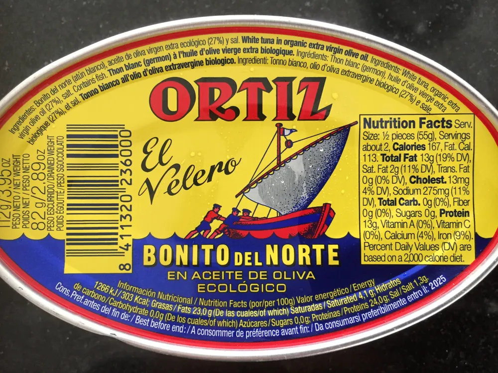 Bonito del Norte en aceite de oliva ecológico