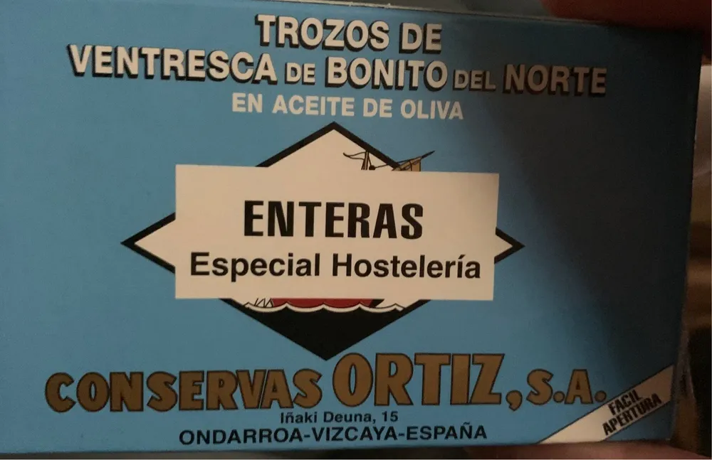 Trozos de ventresca de bonito