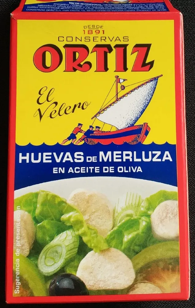Huevas de merluza en aceite de oliva