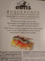 Boquerones con aceite oliva