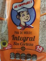 Pan de molde sin corteza