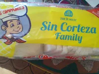 Pan de molde sin corteza