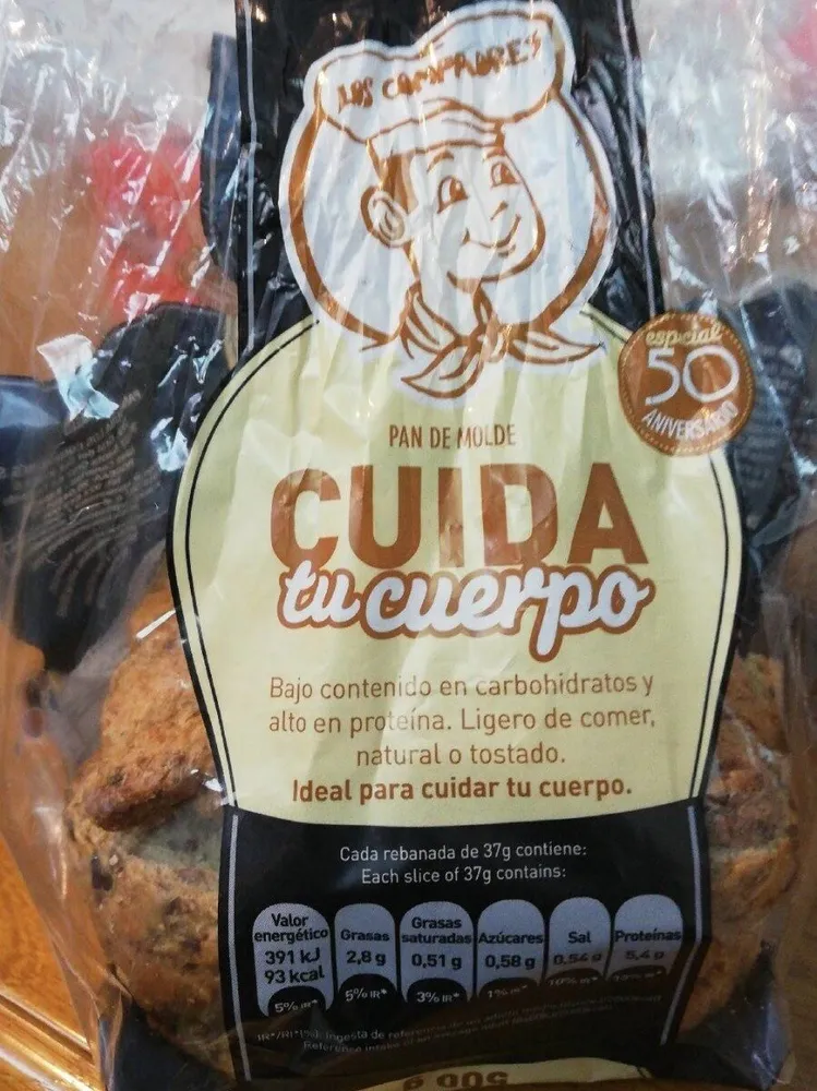 Pan de molde cuida tu cuerpo