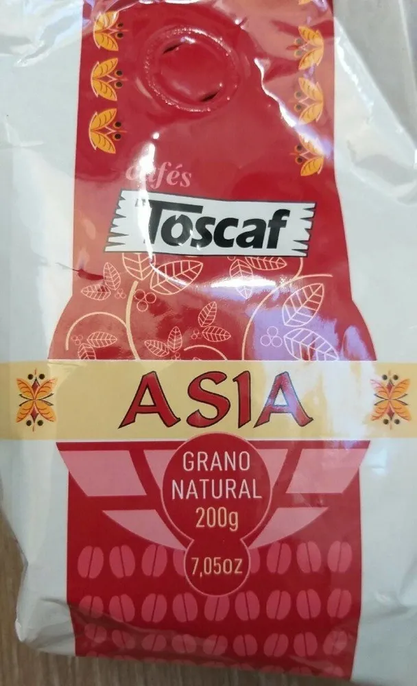 Toscaf Café en grano tueste natural Asia