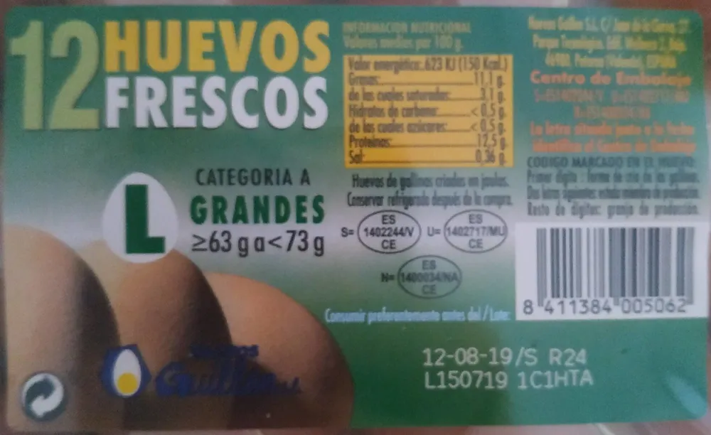 Huevos frescos