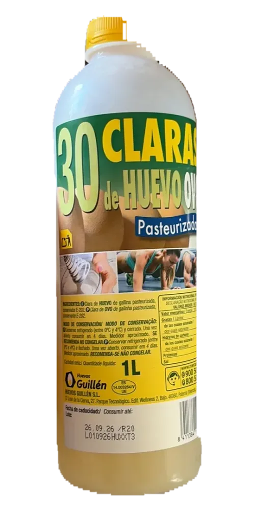 Claras de huevo pasteurizadas