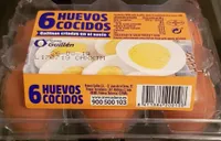 6 huevos cocidos