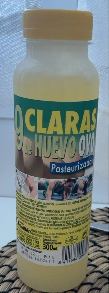 Claras huevo