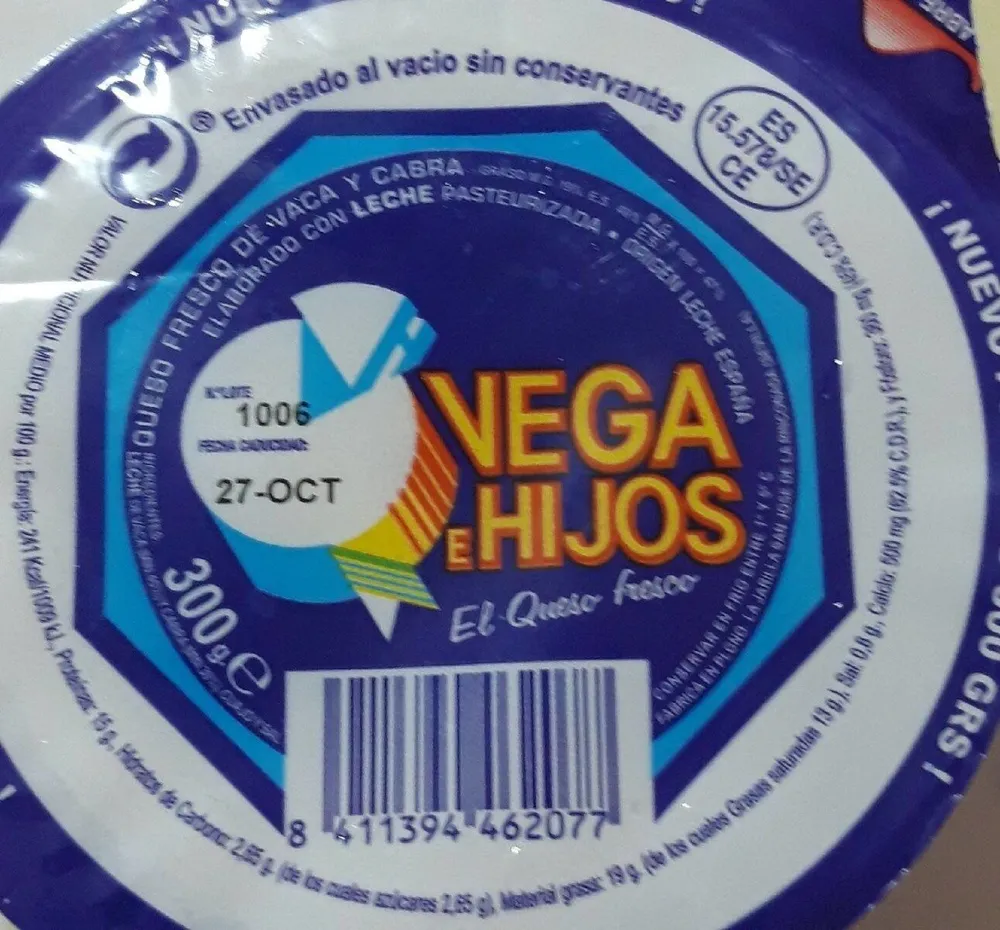 Queso fresco Vega e Hijos