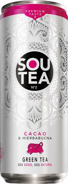 Refresco de té verde sabor cacao y hierbabuena