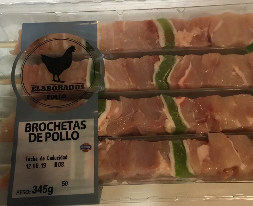 Brochetas de pollo