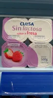 Yogur fresa Sin Lactosa