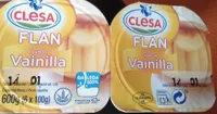 Flan sabor vainilla