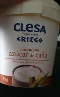 Yogur estilo griego con azúcar de caña