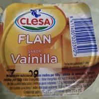 Flan sabor vainilla