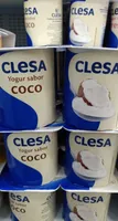 Yogur sabor coco