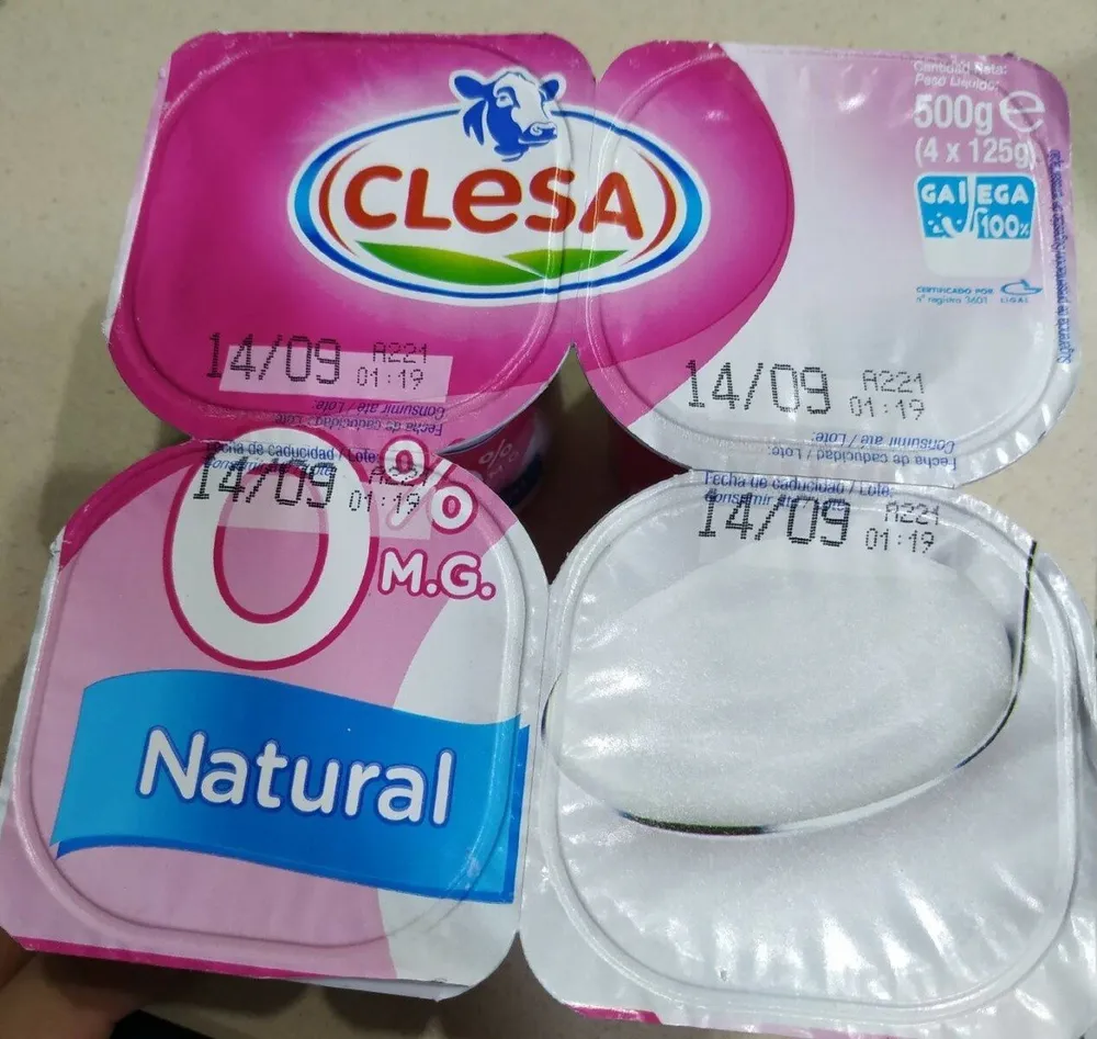 Yogur Clesa 0% M.G. Natural