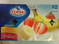 Yogur. Plátano/Fresa