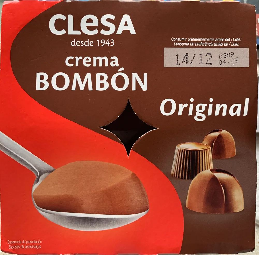 Crema bombón